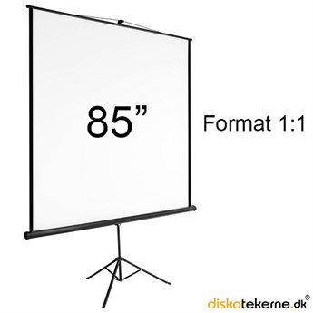 Trefodslærred 85" - 1:1 format